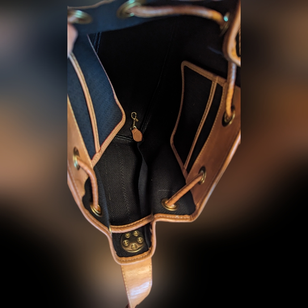 Dooney And Bourke Canvas Drawstring Bucket Bag - image 4